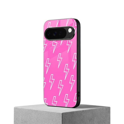 Lightning Pink google pixel 10 pro xl mobile cover | shockproof glass phone case