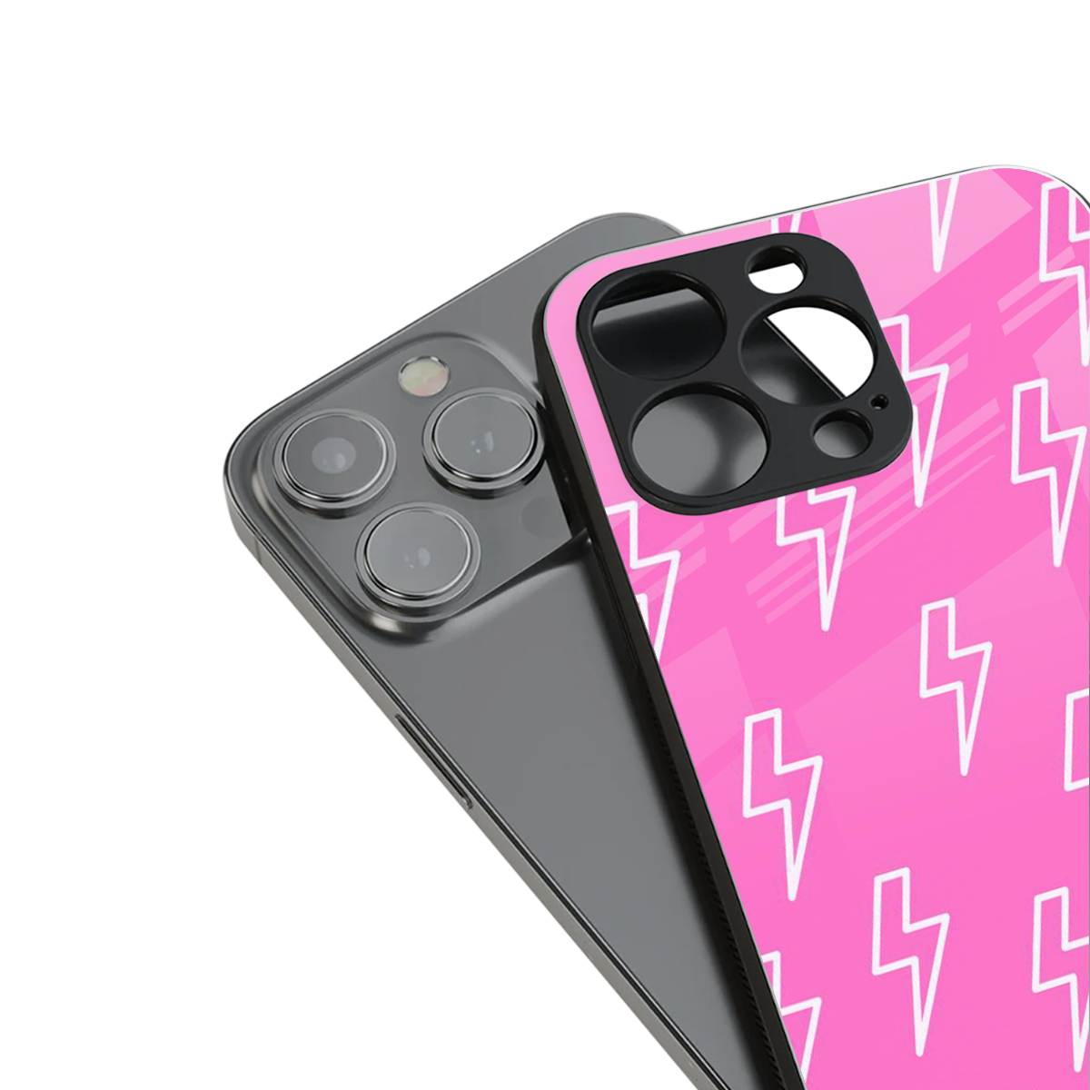 Lightning Pink Phone Case for Iphone 16 | Glass Case