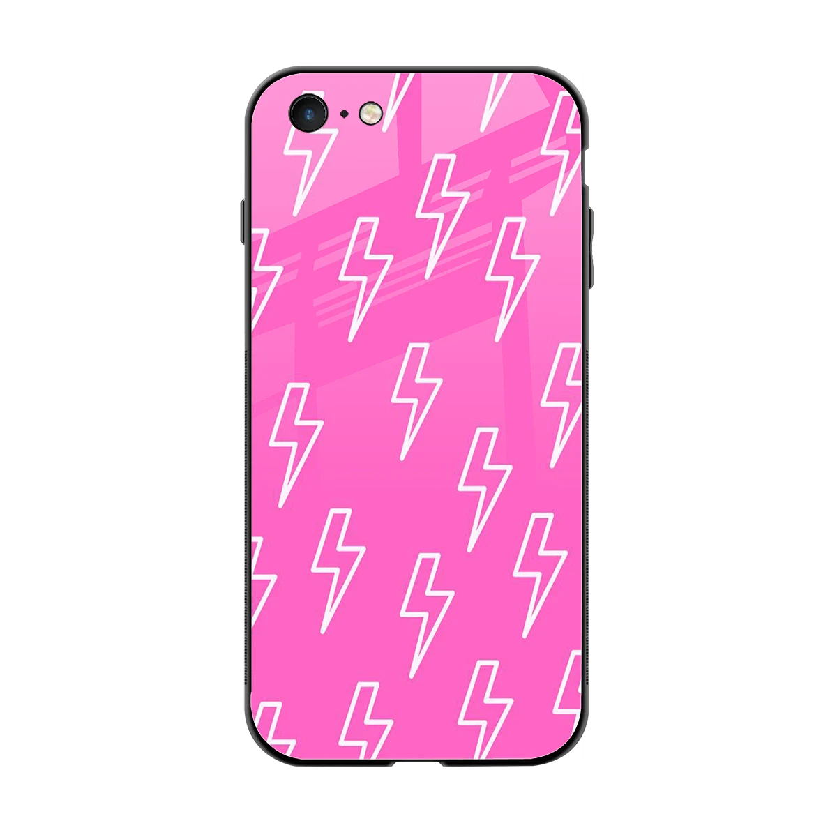 Lightning Pink back phone cover | glass case for iphone 6