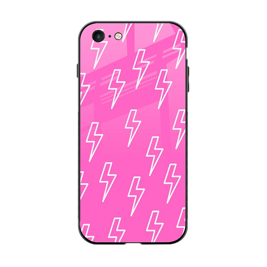 Lightning Pink back phone cover | glass case for iphone 6s
