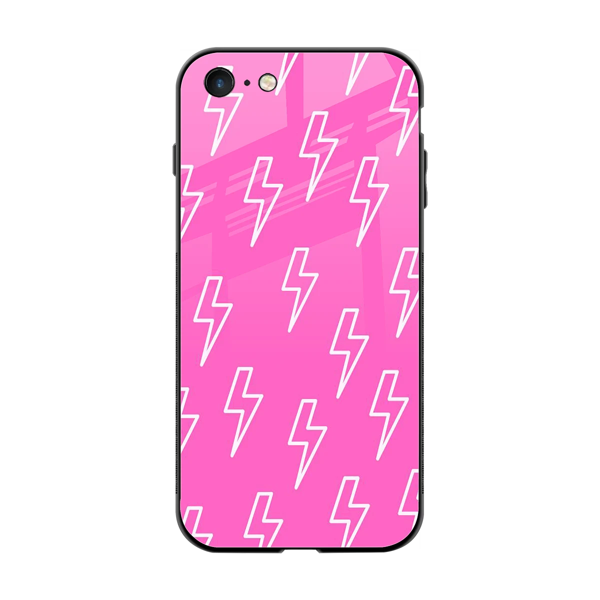 Lightning Pink back phone cover | glass case for iphone 7