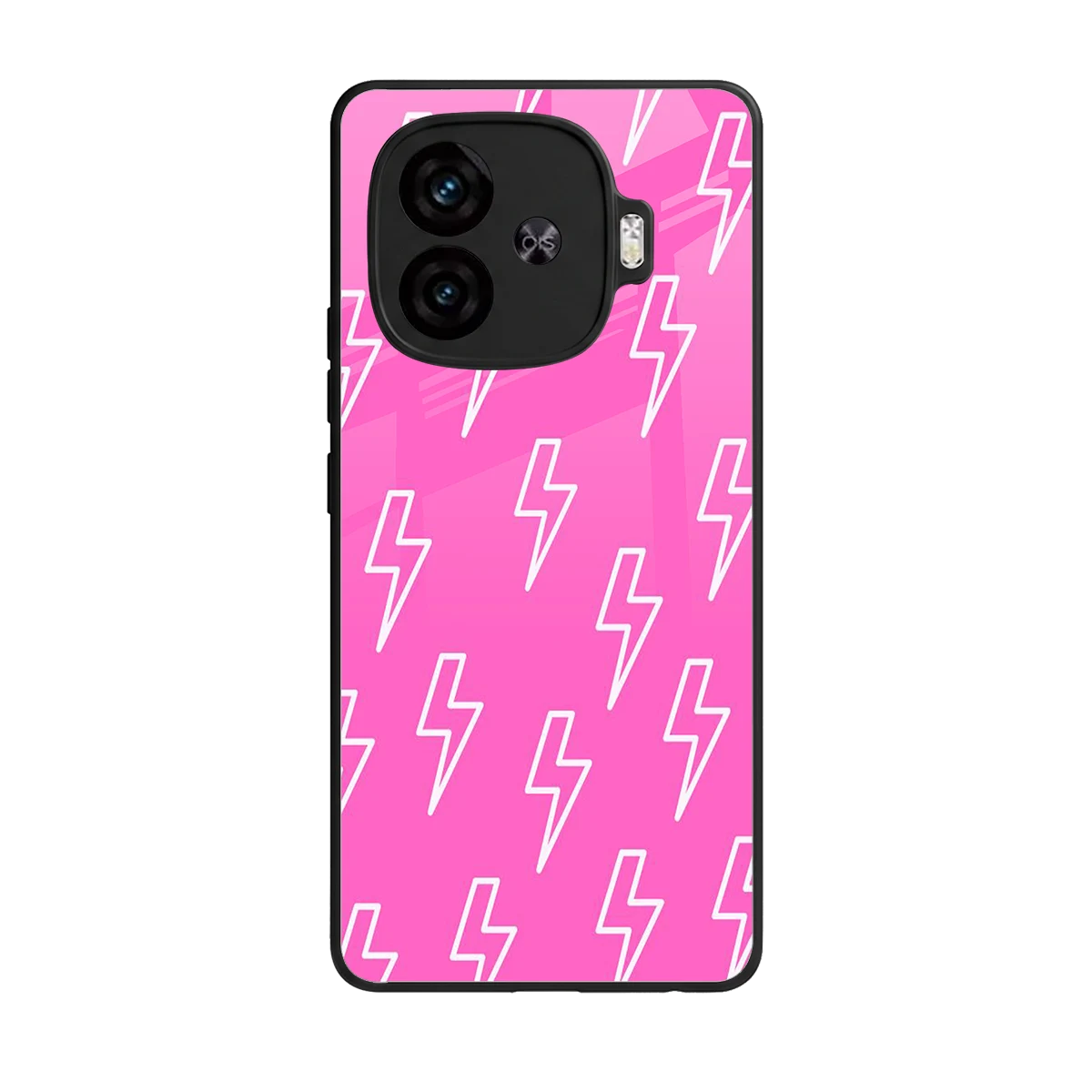 Lightning Pink back phone cover | glass case for iqoo neo 10r 5g