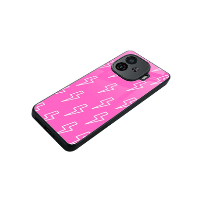 Lightning Pink stylish phone case for iqoo neo 10r 5g | glossy glass and slim fit