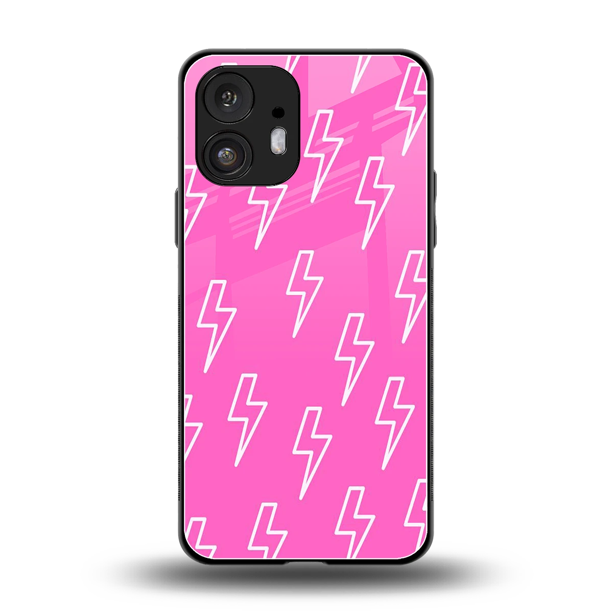 Lightning Pink back phone cover | glass case for nothing phone 2