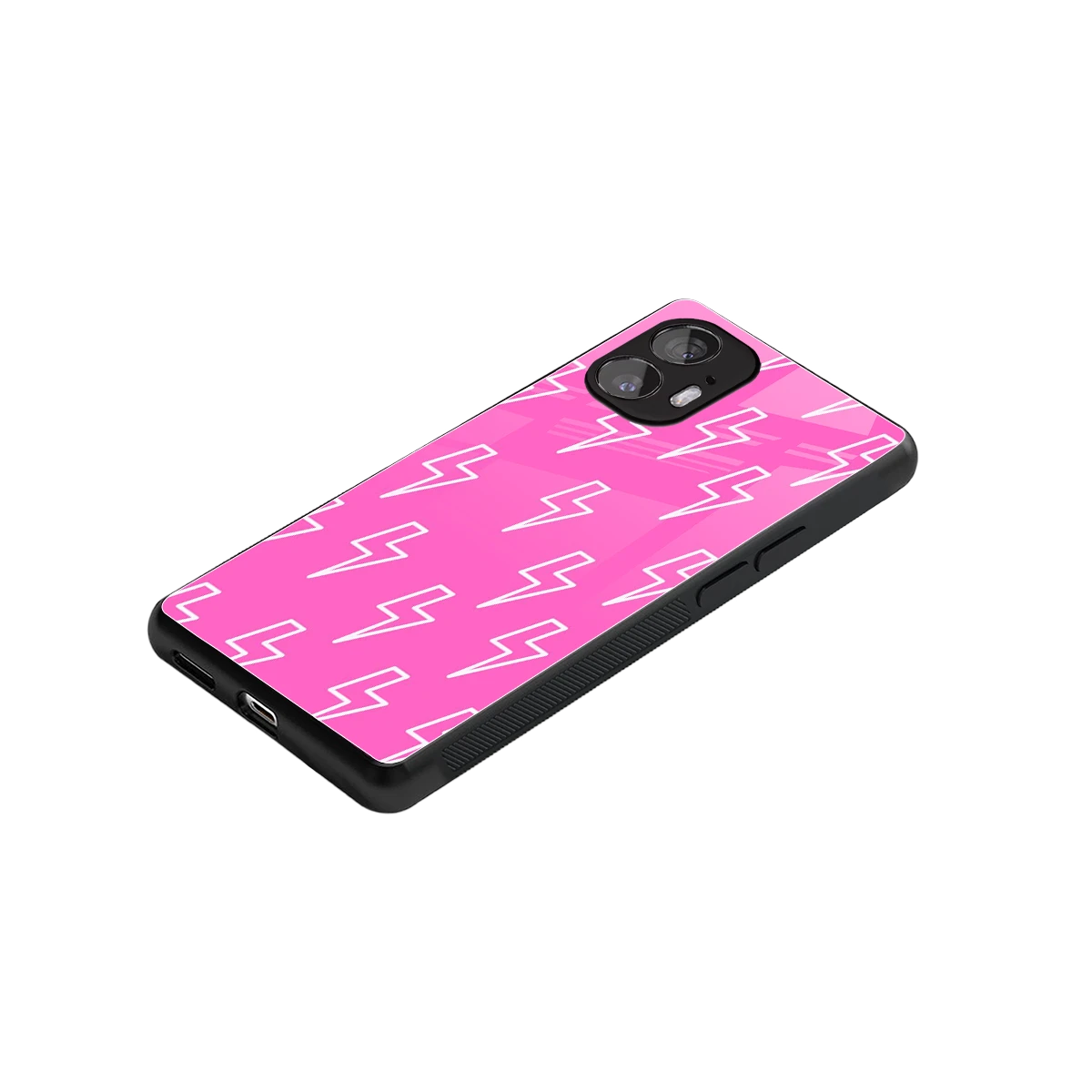 Lightning Pink stylish phone case for nothing phone 2 | glossy glass and slim fit