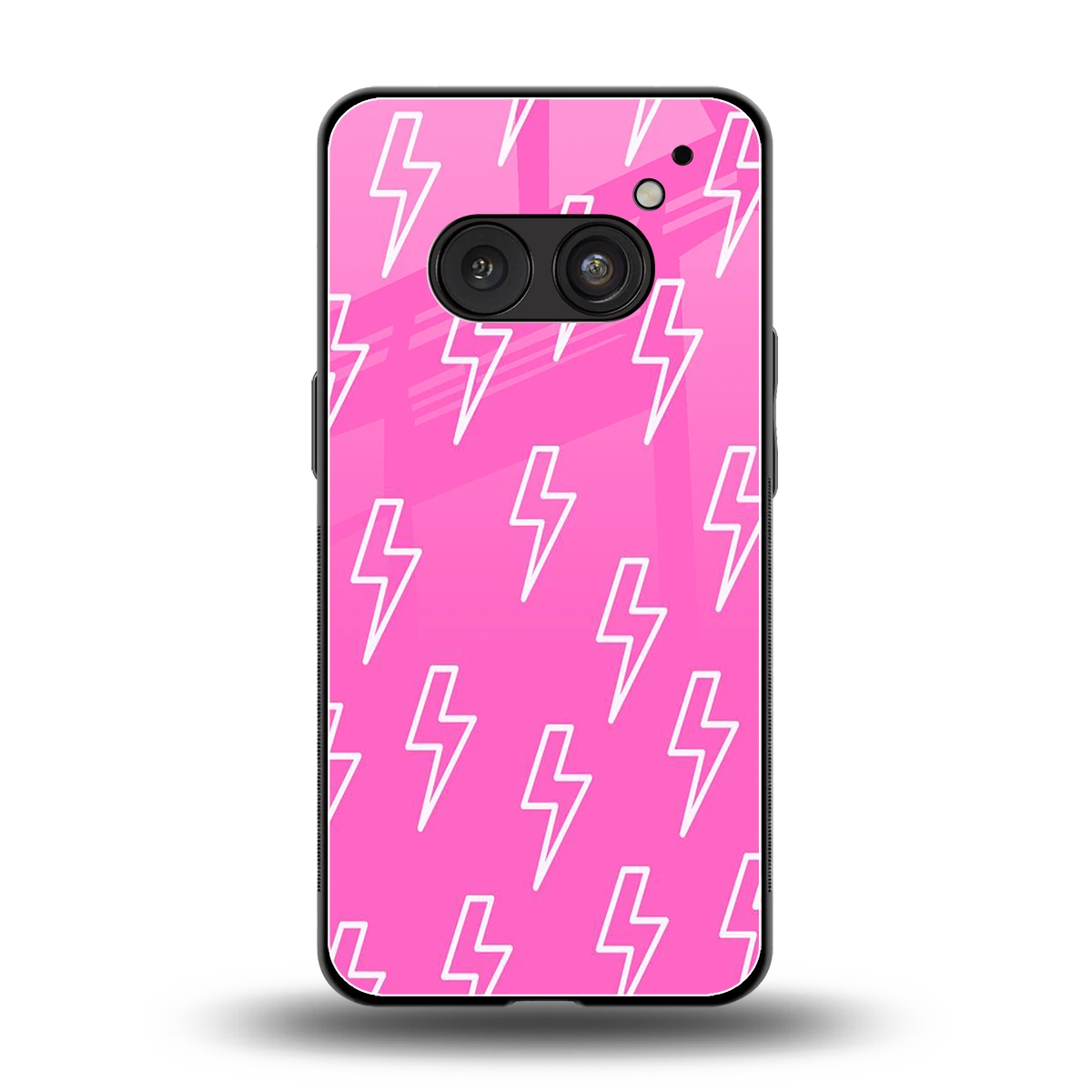 Lightning Pink back phone cover | glass case for nothing phone 2a plus