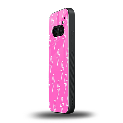 Lightning Pink nothing phone 2a mobile cover | shockproof glass phone case