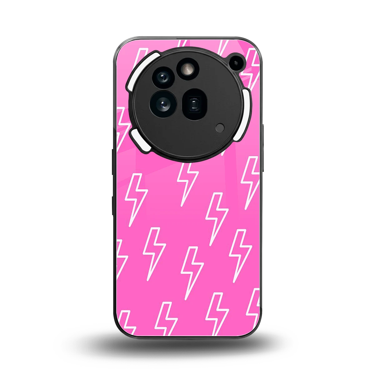 Lightning Pink back phone cover | glass case for nothing phone 3a pro