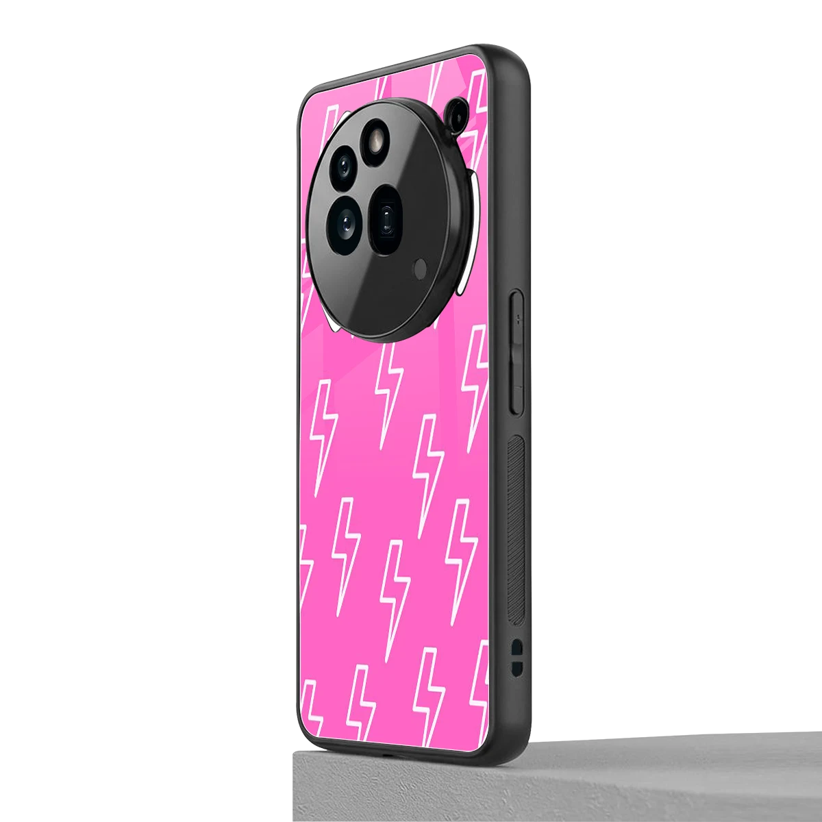 Lightning Pink nothing phone 3a pro mobile cover | shockproof glass phone case