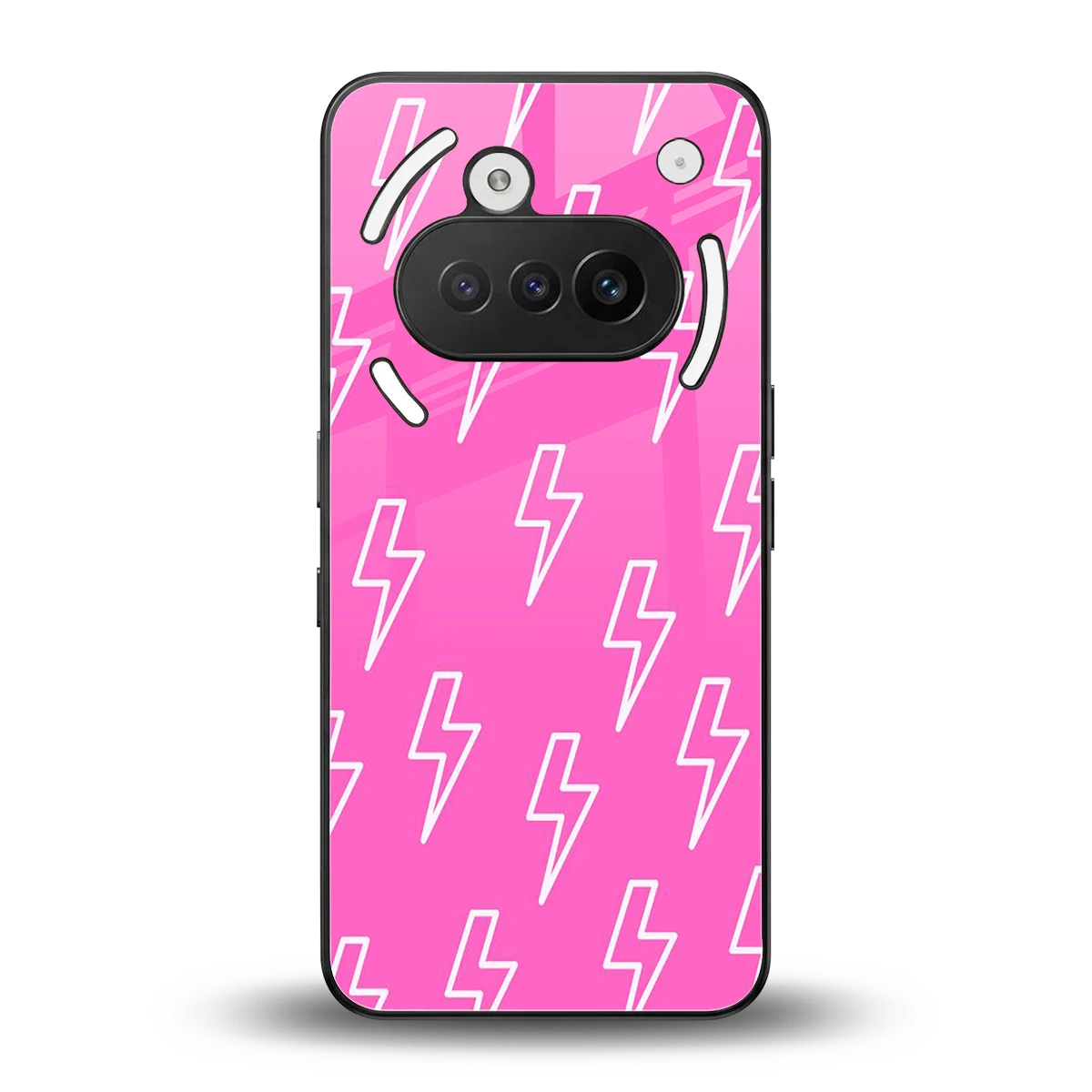 Lightning Pink back phone cover | glass case for nothing phone 3a