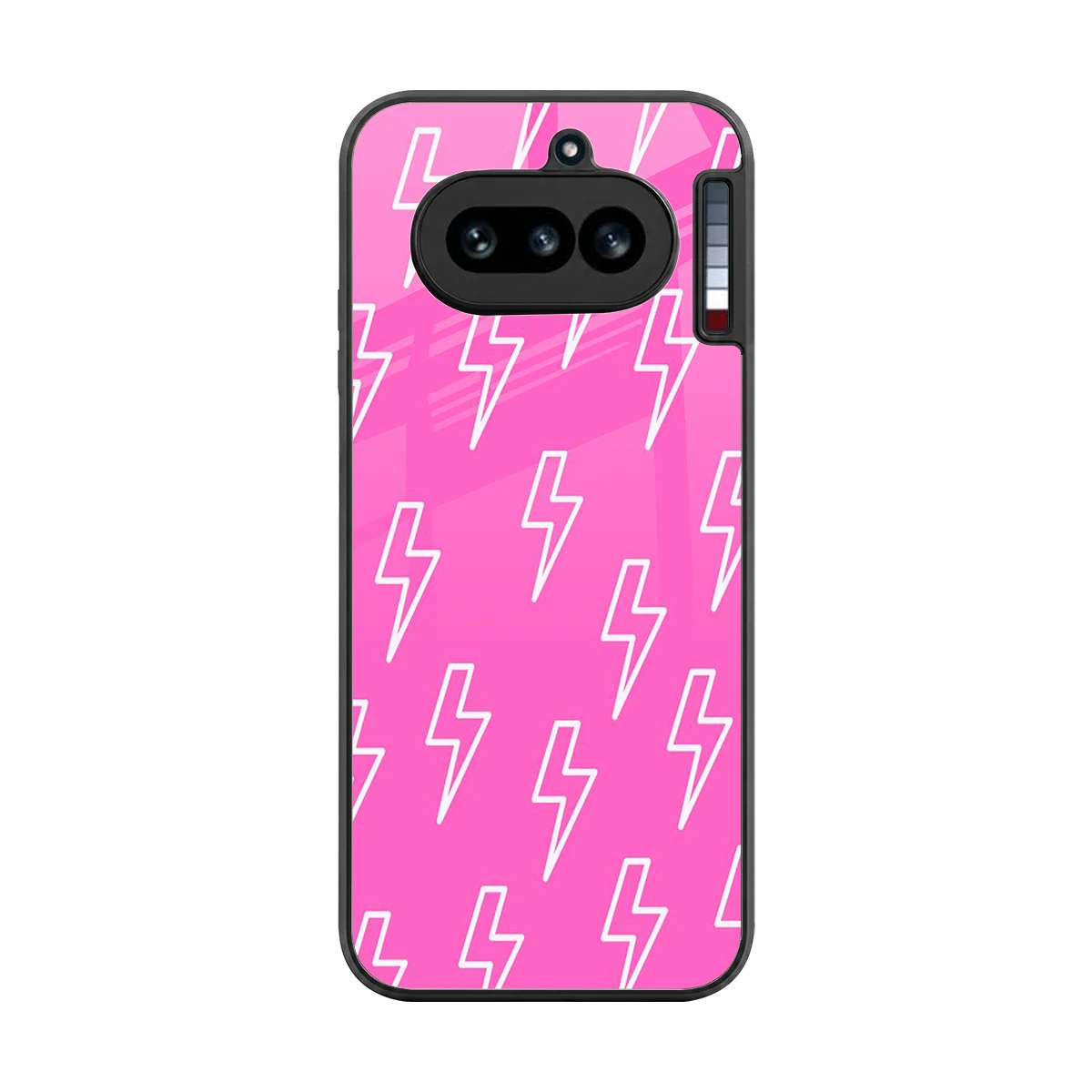Lightning Pink back phone cover | glass case for nothing phone 4a