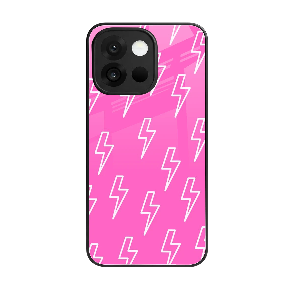 Lightning Pink back phone cover | glass case for oneplus 13s