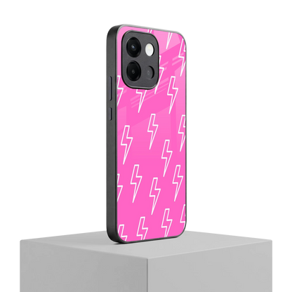 Lightning Pink oneplus 13s mobile cover | shockproof glass phone case