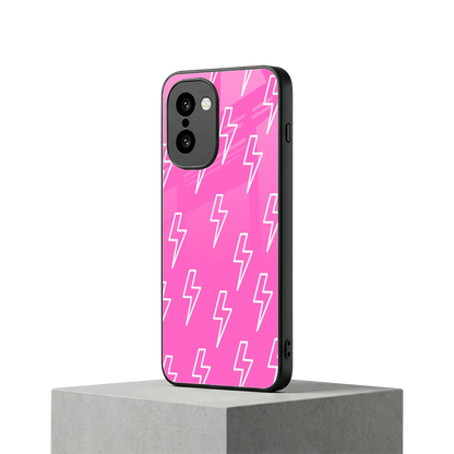 Lightning Pink oneplus 15r mobile cover | shockproof glass phone case