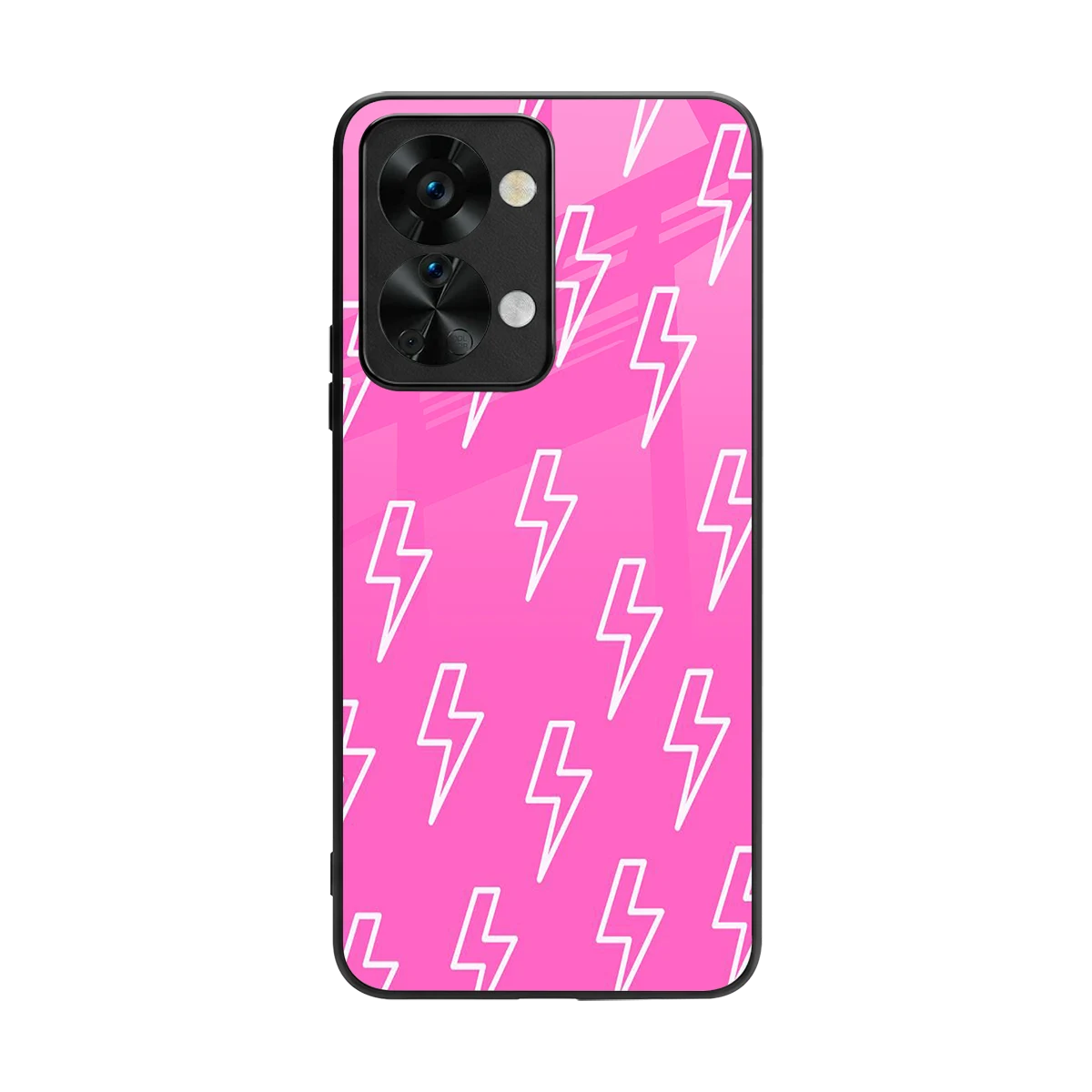 Lightning Pink back phone cover | glass case for oneplus nord 2t