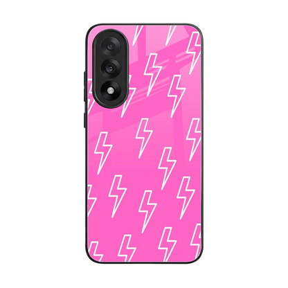 Lightning Pink back phone cover | glass case for oneplus nord 5