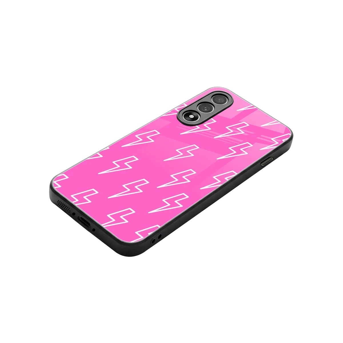 Lightning Pink stylish phone case for oneplus nord 5 | glossy glass and slim fit