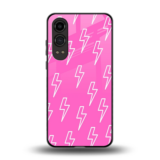 Lightning Pink back phone cover | glass case for oneplus nord ce 4 lite