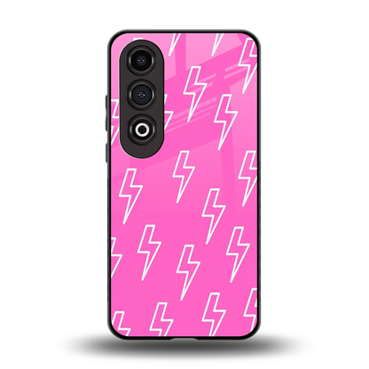 Lightning Pink back phone cover | glass case for oneplus nord ce 4