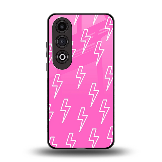 Lightning Pink back phone cover | glass case for oneplus nord ce 4
