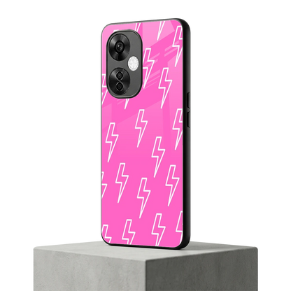 Lightning Pink oneplus nord ce 3 lite mobile cover | shockproof glass phone case