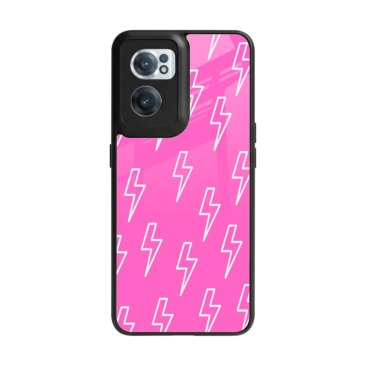 Lightning Pink back phone cover | glass case for oneplus nord ce 2
