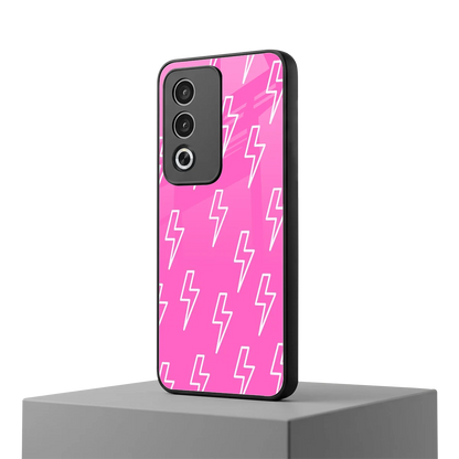 Lightning Pink oppo a3 pro mobile cover | shockproof glass phone case