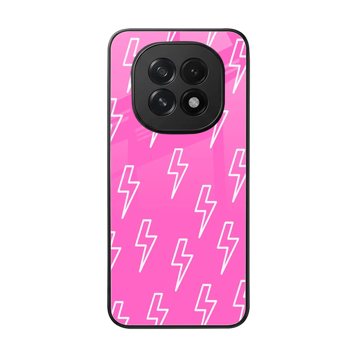 Lightning Pink back phone cover | glass case for oppo f29 5g
