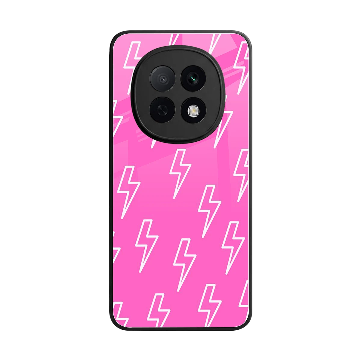 Lightning Pink back phone cover | glass case for oppo f29 pro 5g