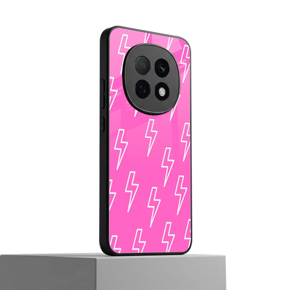 Lightning Pink oppo f29 pro 5g mobile cover | shockproof glass phone case