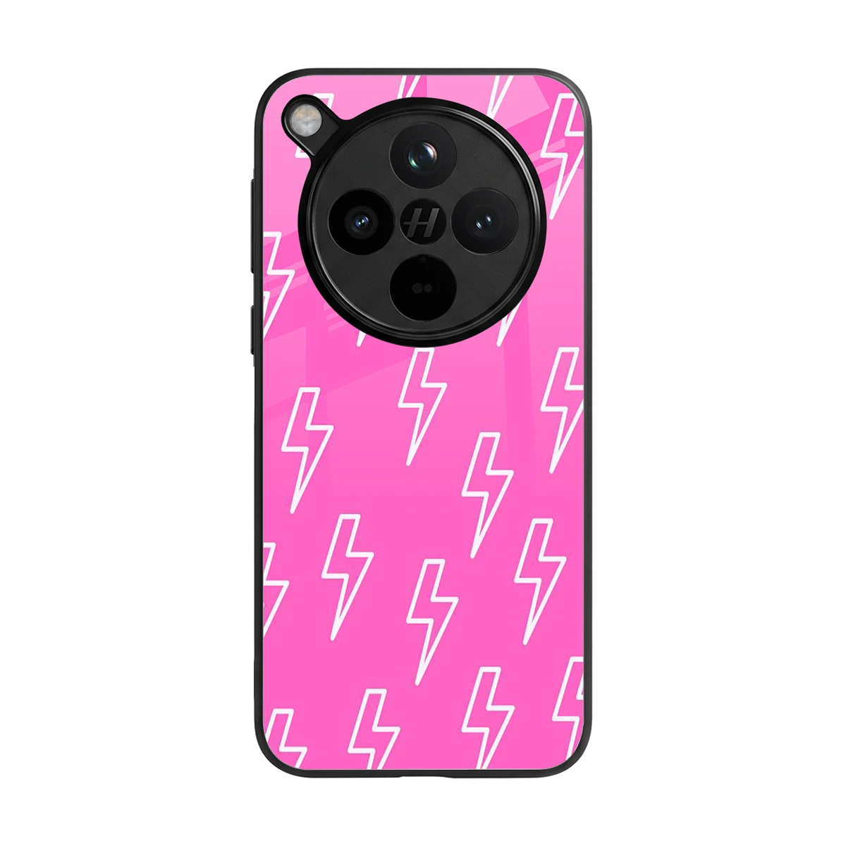 Lightning Pink back phone cover | glass case for oppo find x8