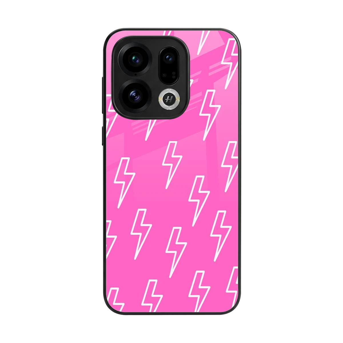 Lightning Pink back phone cover | glass case for oppo find x9