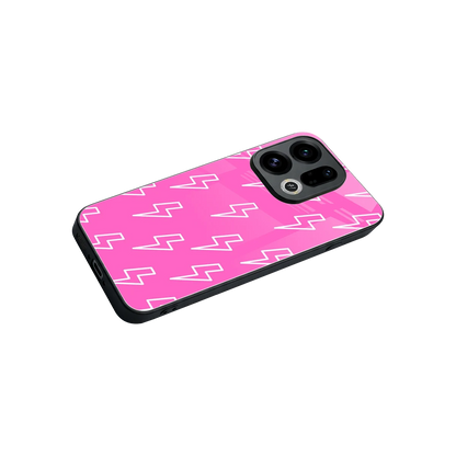 Lightning Pink stylish phone case for oppo find x9 | glossy glass and slim fit
