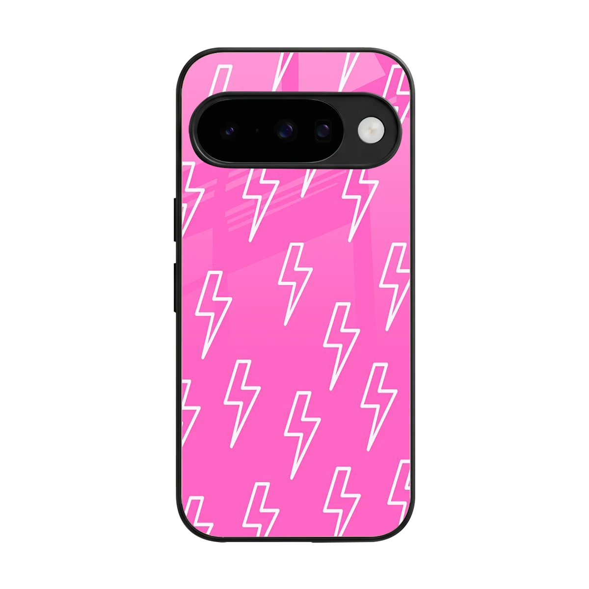 Lightning Pink back phone cover | glass case for google pixel 10
