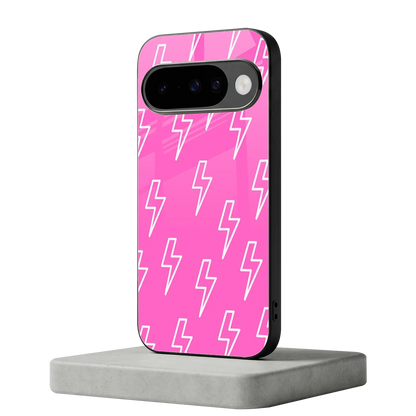 Lightning Pink google pixel 10 mobile cover | shockproof glass phone case