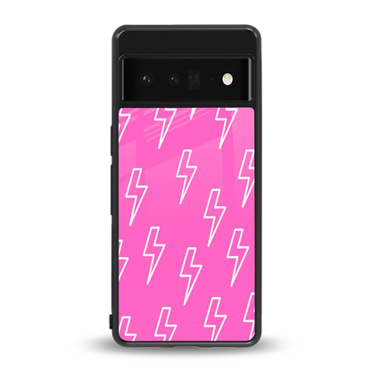 Lightning Pink back phone cover | glass case for google pixel 6 pro