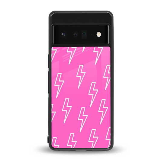 Lightning Pink back phone cover | glass case for google pixel 6 pro