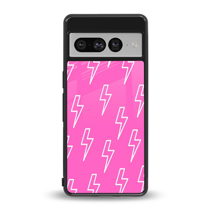 Lightning Pink back phone cover | glass case for google pixel 7 pro