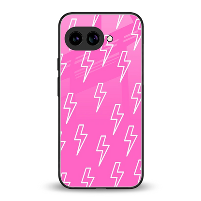 Lightning Pink back phone cover | glass case for google pixel 10a