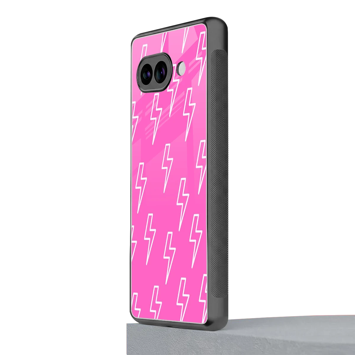 Lightning Pink google pixel 10a mobile cover | shockproof glass phone case