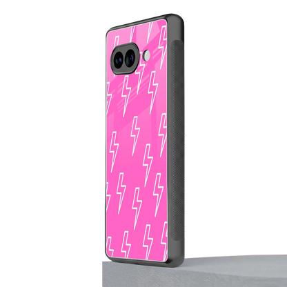 Lightning Pink google pixel 10a mobile cover | shockproof glass phone case