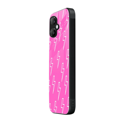 Lightning Pink samsung galaxy a06 5g mobile cover | shockproof glass phone case