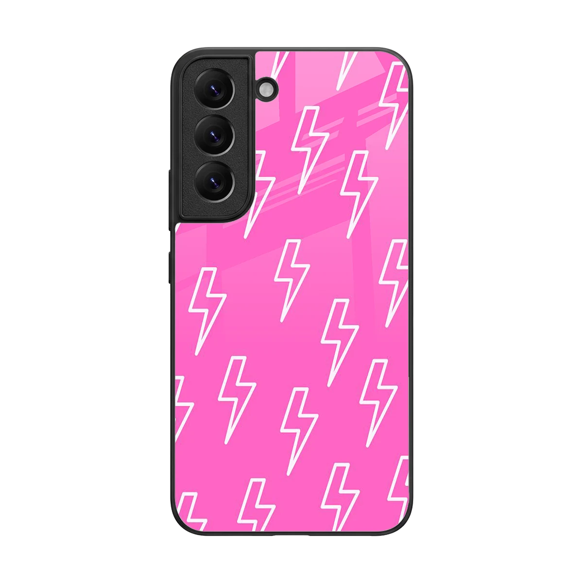 Lightning Pink back phone cover | glass case for samsung galaxy s22