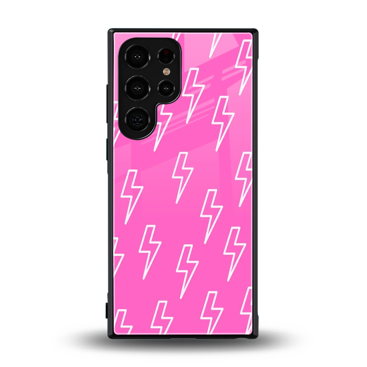 Lightning Pink back phone cover | glass case for samsung galaxy s23 ultra