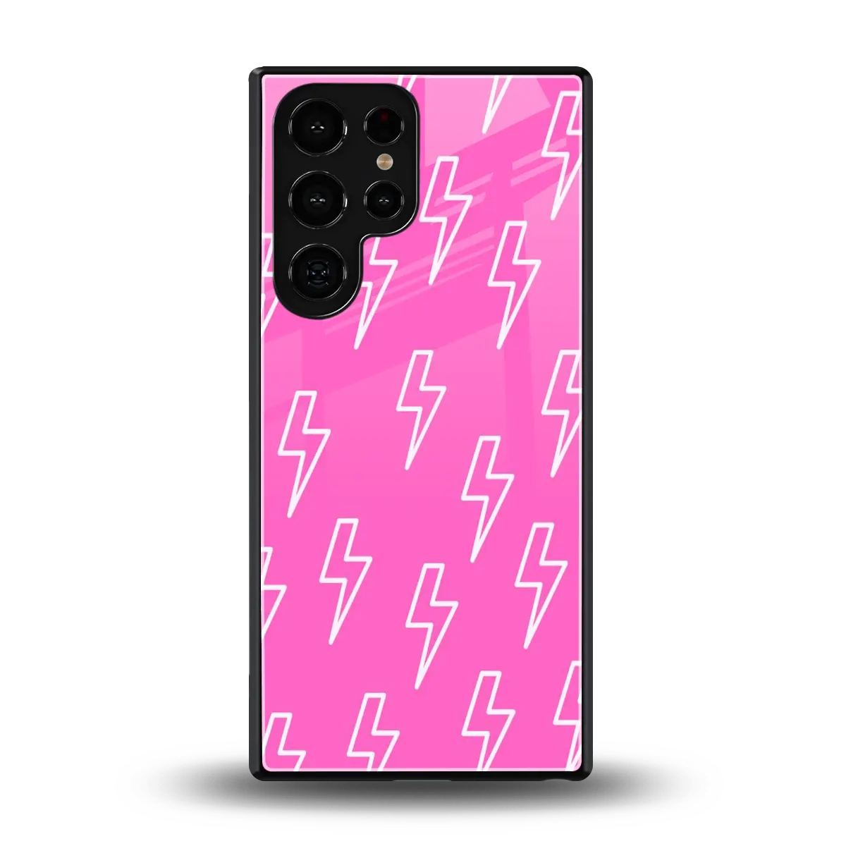 Lightning Pink back phone cover | glass case for samsung galaxy s25 ultra