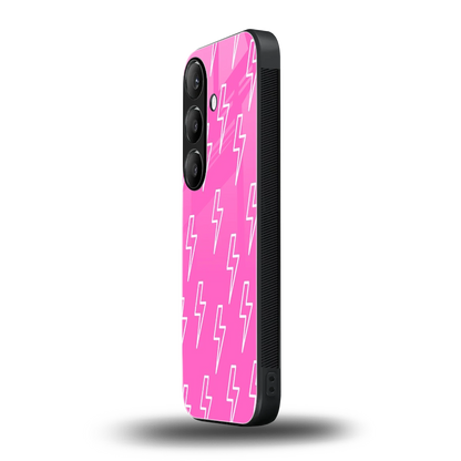 Lightning Pink samsung galaxy s26 mobile cover | shockproof glass phone case
