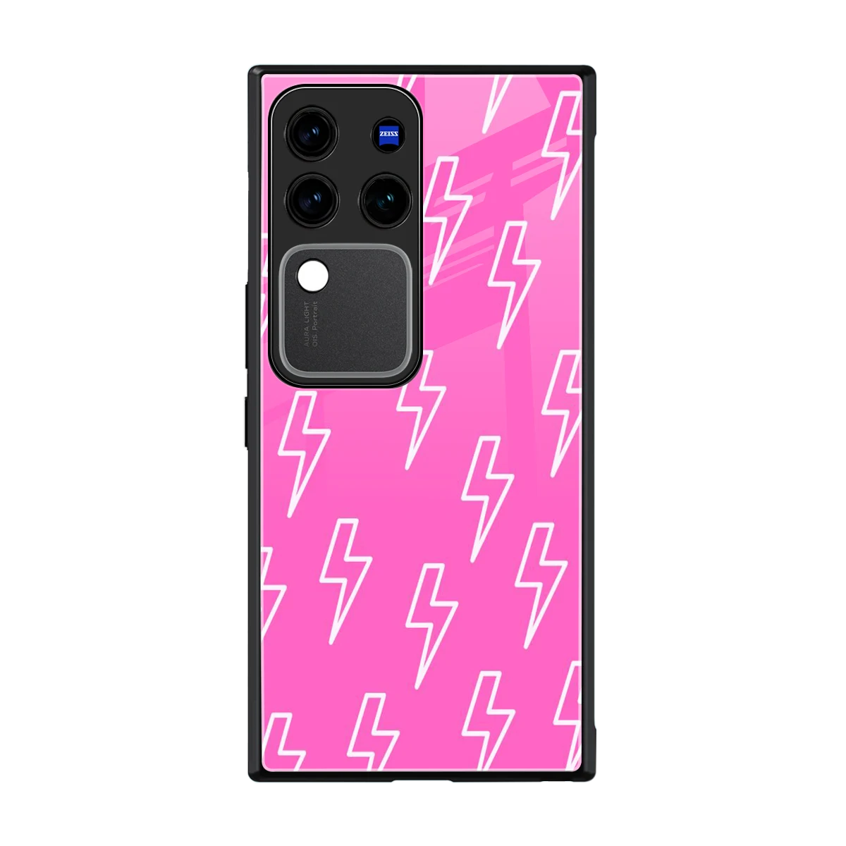 Lightning Pink back phone cover | glass case forvivo v30 pro