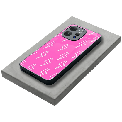 Lightning Pink stylish phone case for vivo v70 elite | glossy glass and slim fit