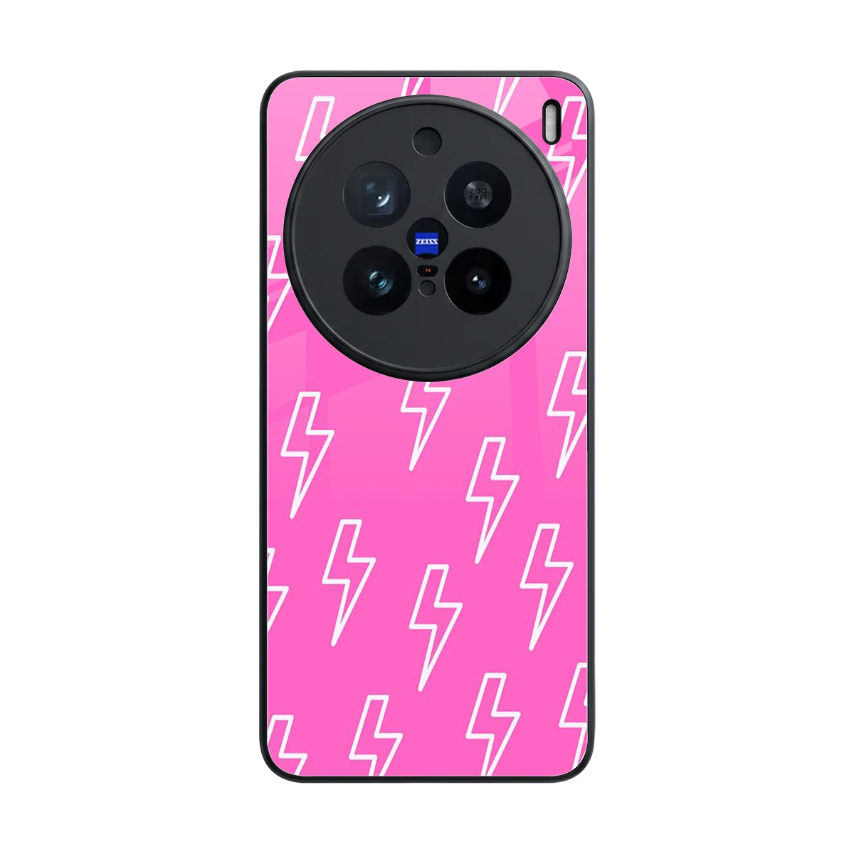 Lightning Pink back phone cover | glass case for vivo x200 pro