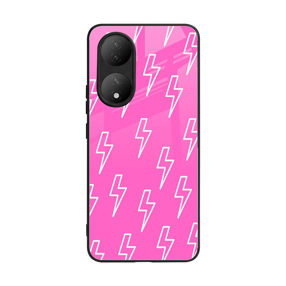 Lightning Pink back phone cover | glass case for Vivo-y100